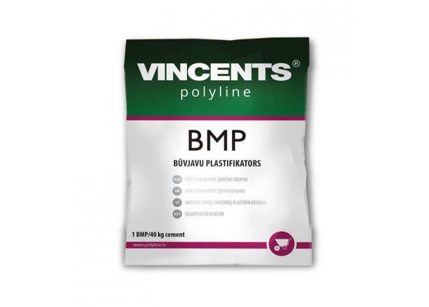 Plastifikatorius Vincents BMP, statybiniams skiediniams, milteliai, 16g