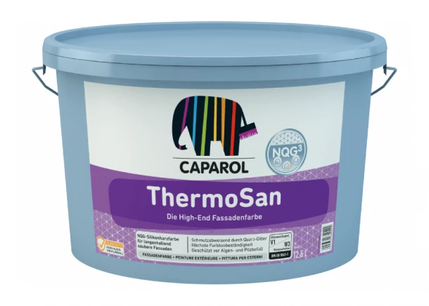 Dažai Caparol THERMOSAN NQG B1, fasadui, matiniai, 12.5L