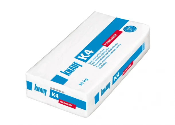 Plytelių klijai KNAUF K4, itin elastingi, nestabiliems pagrindams, C2TS1, 25kg