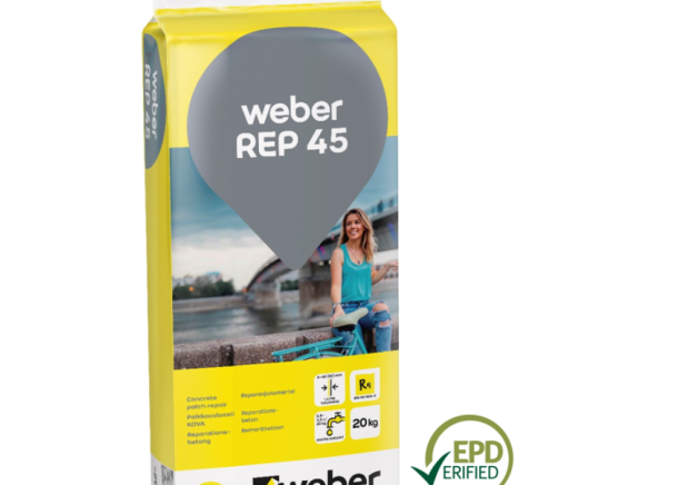 Remontinis betonas  Weber REP 45, didelio stiprumo, tiksotropinis