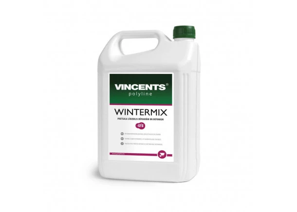Priedas Vincents WINTERMIX, betonui ir skiediniams nuo šalčio iki -12ºC , 5-10L