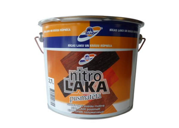 Lakas baldinis nitroceliuliozinis NITROLAK pusiau matinis 2,7 l