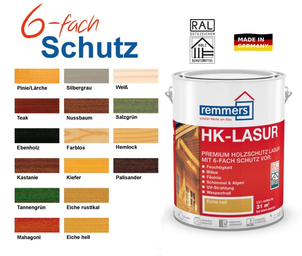 Impregnantas medienai HK-Lasur kastanie 750 ml REMMERS