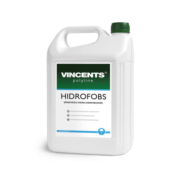 Impregnantas mineraliniams paviršiams HIDROFOBS 5 l VINCENTS
