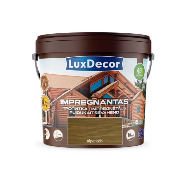 Impregnantas medienai PRIMACOL LuxDecor 5 l olivka