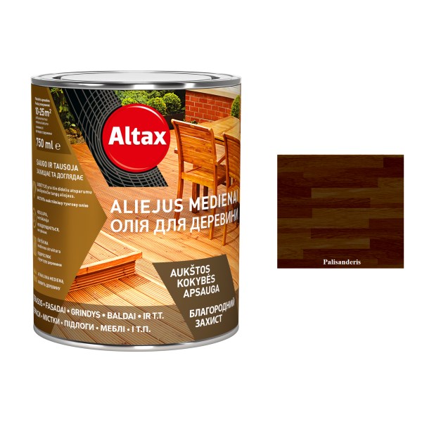 Aliejus medienai ALTAX Altaxin 0,75 l angliškas palisanderis