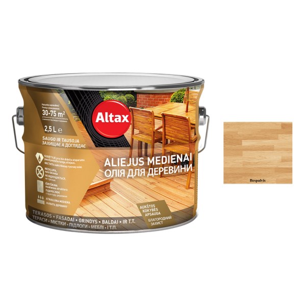 Aliejus medienai ALTAX Altaxin 2,5 l bespalvis