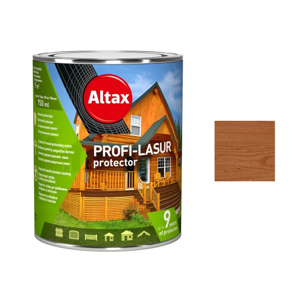 Impregnantas ALTAX Profi-Lasur 0,75 l raudonm.