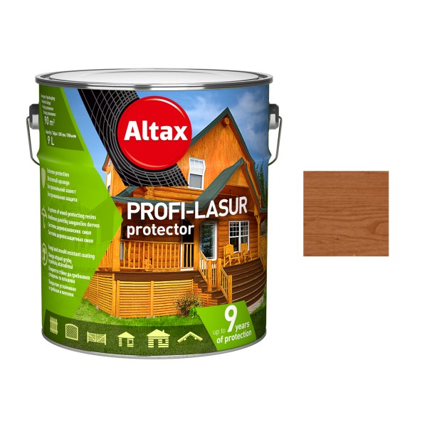 Impregnantas ALTAX Profi-Lasur 9 l raudonmedis