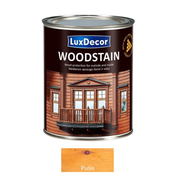 Impregnantas PRIMACOL Woodstain su vašku 0,75 L pušis