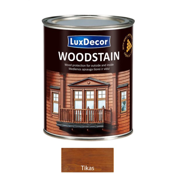 Impregnantas PRIMACOL Woodstain su vašku 0,75 L tikas