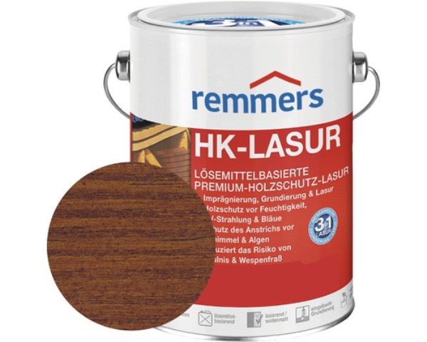 Impregnantas medienai HK-Lasur Nussbaum 2,5 l REMMERS