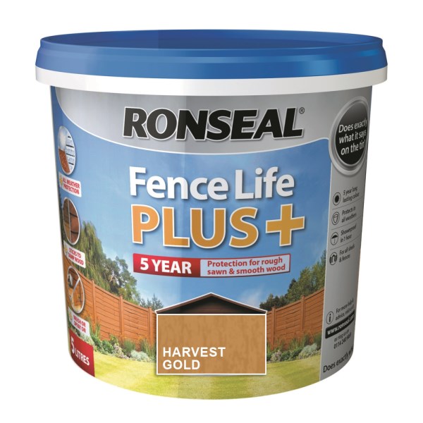 Impregnantas Ronseal FenceLife Plus Harvest Gold 9 L
