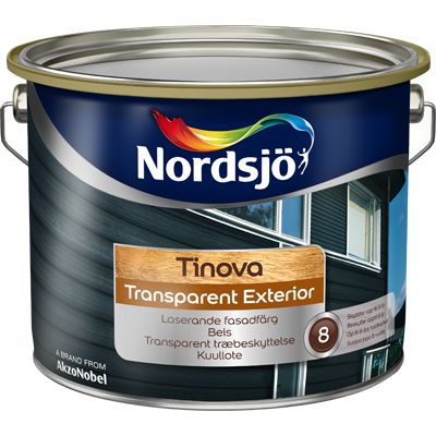 Lazūra Nordsjo TINOVA TRANSPARENT EXTERIOR, BC bazė, 9.3 l
