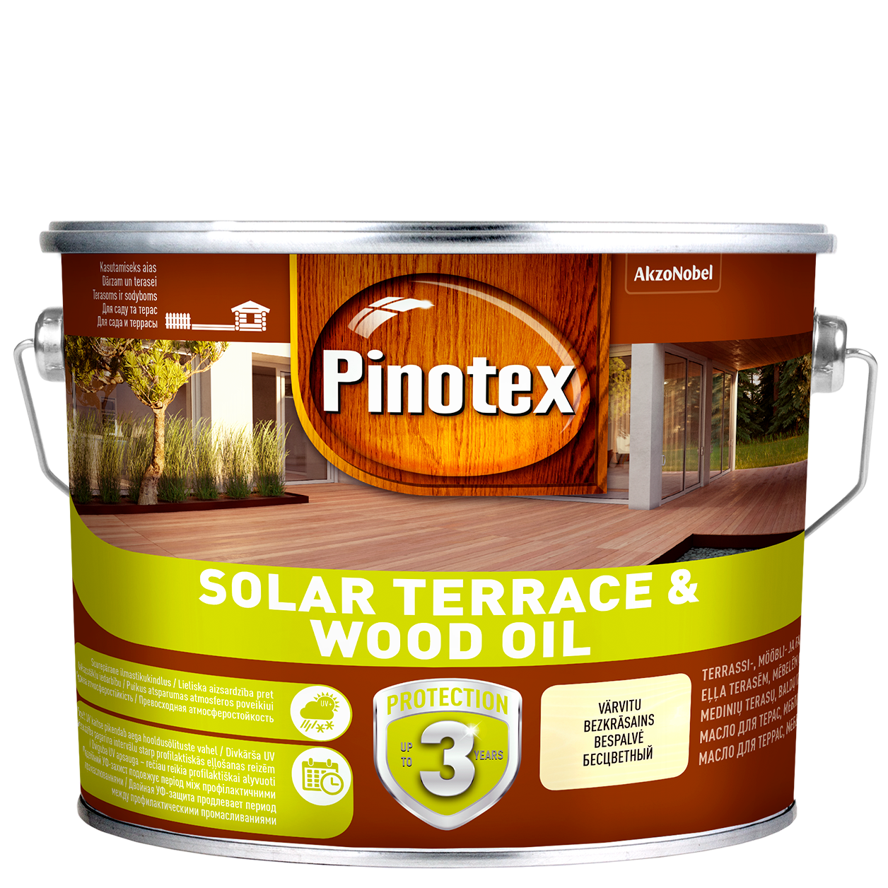 Alyva medienai Pinotex  Solar Terrace&Wood Oil, CLR bazė, 2.33 l