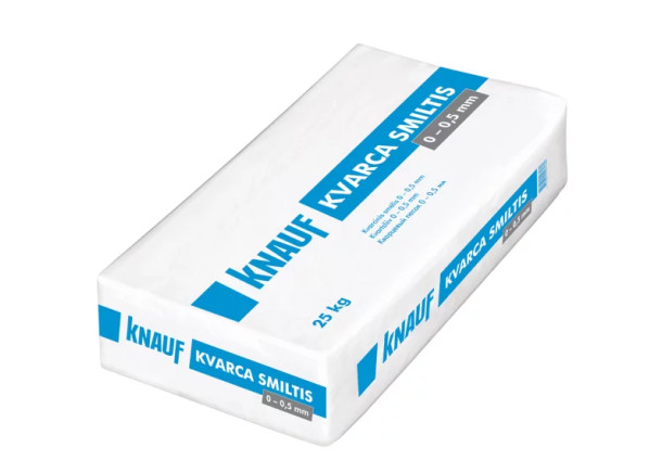 Kvarcinis smėlis Knauf Kvarca smiltis, 0.0-0.5mm, 25kg