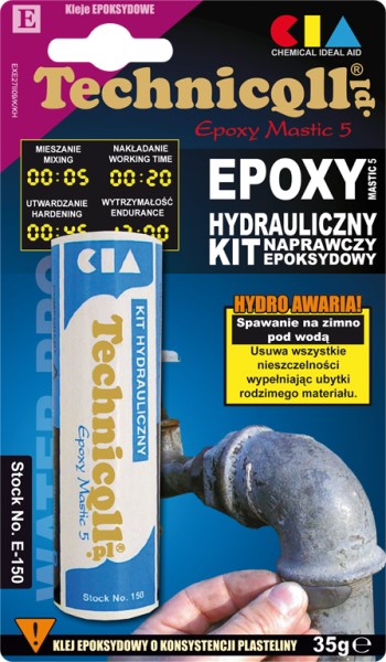 Glaistas epoksidinis TECHNIQLL E-150 santechninis 35 g