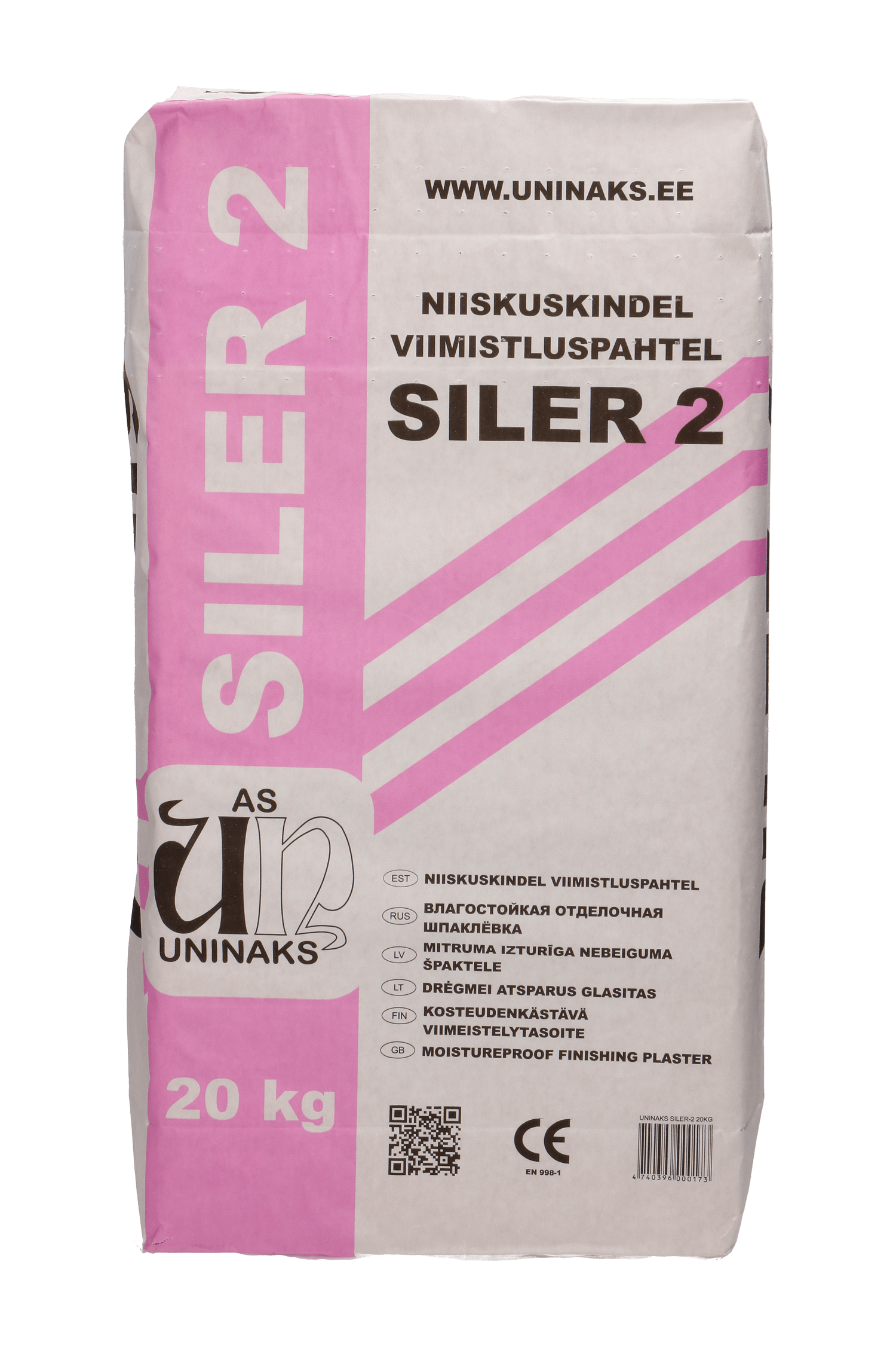 Glaistas tinkui Uninaks SILER - 2, baltas 20kg (50)