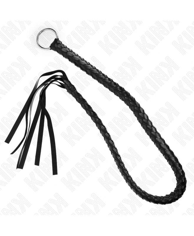 KINK - SNAKE WHIP WITH BLACK HAND RING 65 CM