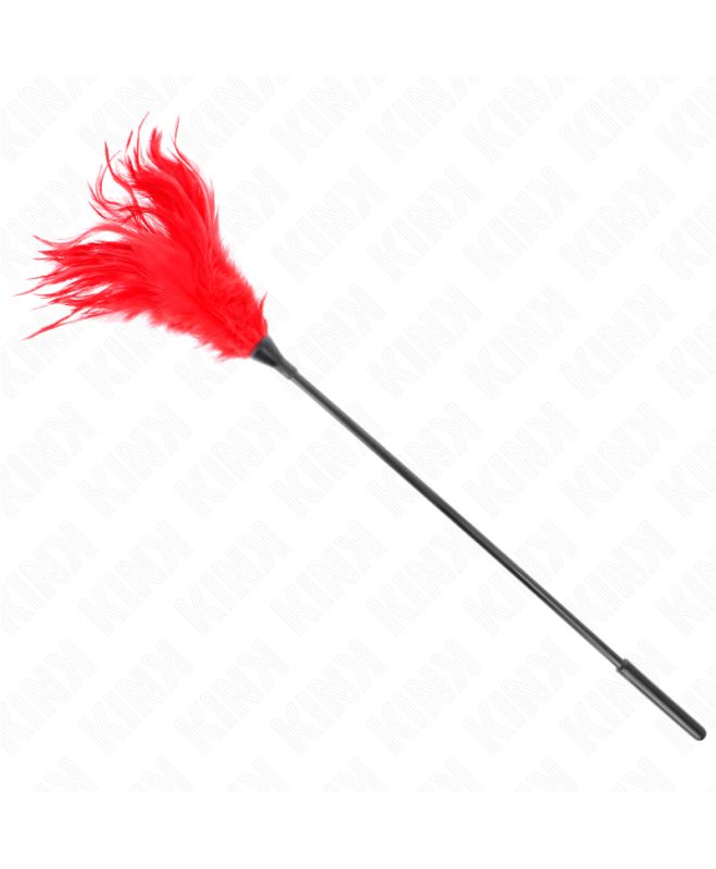 KINK - MULTIPLE RED TICKLE FEATHERS 45 CM