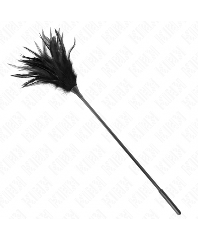 KINK - MULTIPLE BLACK TICKLE FEATHERS 45 CM