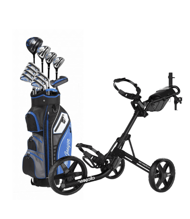 Macgregor DCT3000 Lazdos + Clicgear 4.0 Vežimėlis