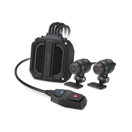 Mio  MiVue M820WD dual-lens motorcycle driving recorder  Receive five satellite GPS  Wi-Fi