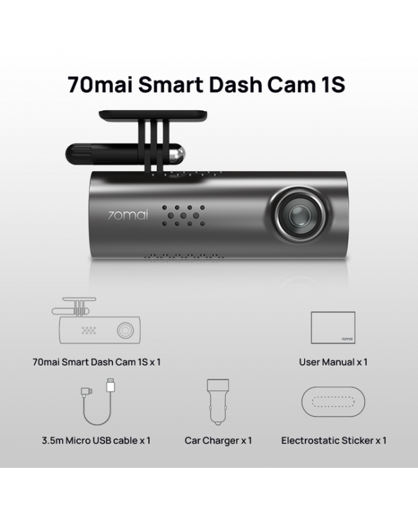 70mai Car DVR 1S APP Angliškas valdymas balsu 70mai 1S D06 1080P HD Night Vision 70mai 1S Dash Camera Recorder WiFi 70mai Dash