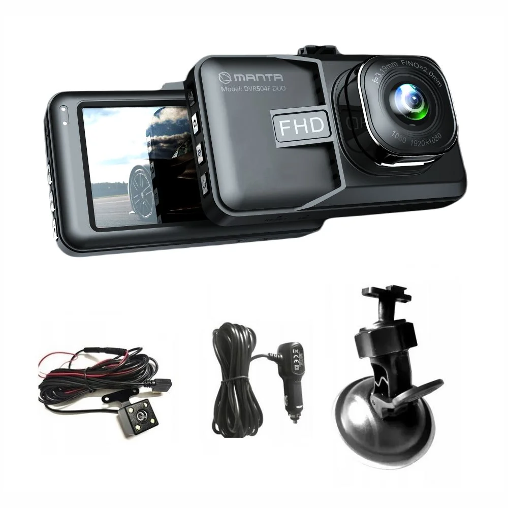 Vaizdo registratorius MANTA DVR504F DUO, juodas