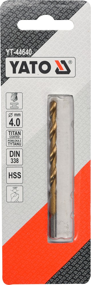 Grąžtas metalui HSS-TIN 5.5 mm (YT-44653)