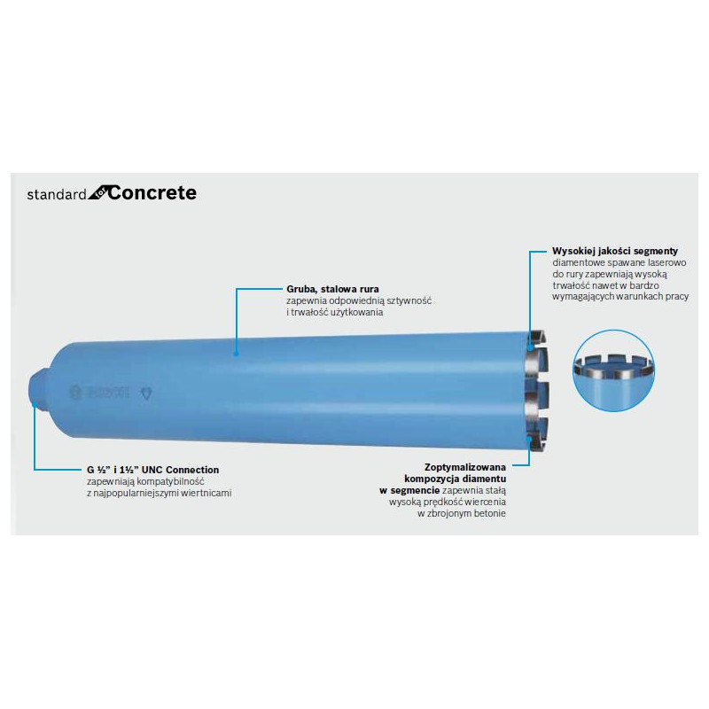 2608601735 BOSCH DIAMOND CORK 42/400mm 1/2"