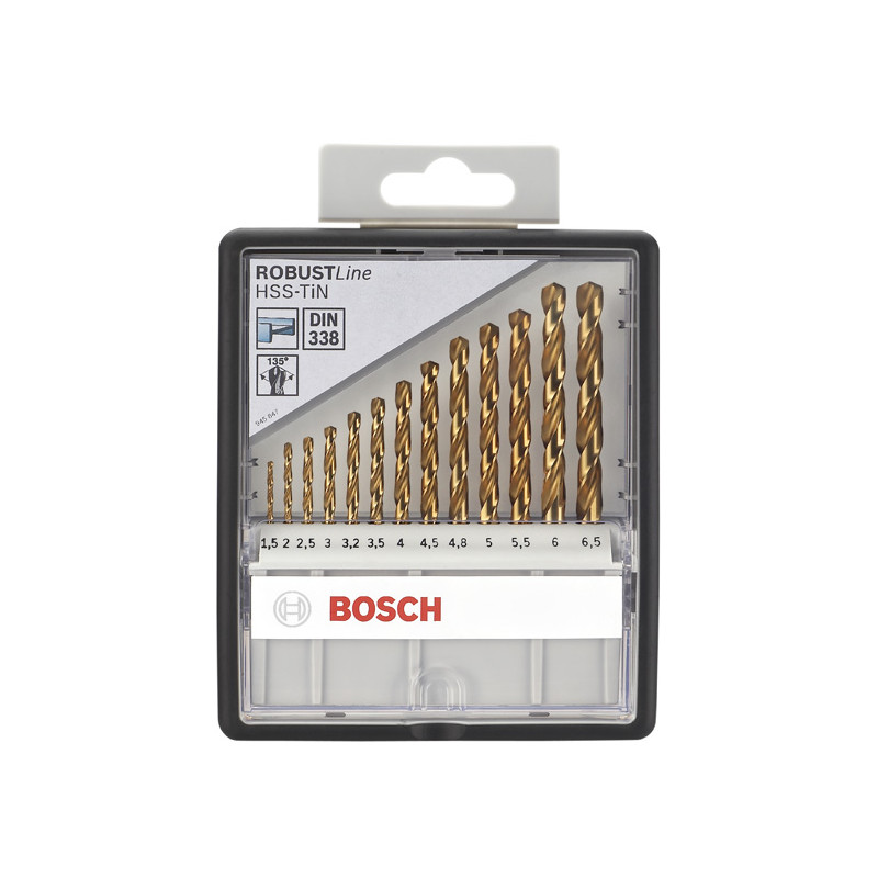 2607010539 BOSCH METAL HSS-TIN 13 dalių grąžtai ... 1,5-6,5