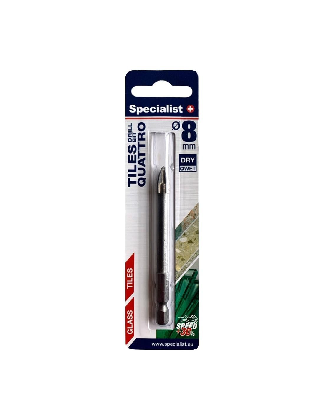Stiklo grąžtas SPECIALIST+ Quattro, 5 mm