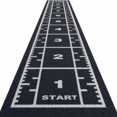 Grindų danga su dirbtine žole Trackz Premium Range 15,4 × 1,33 m (Spalva: Pilka)