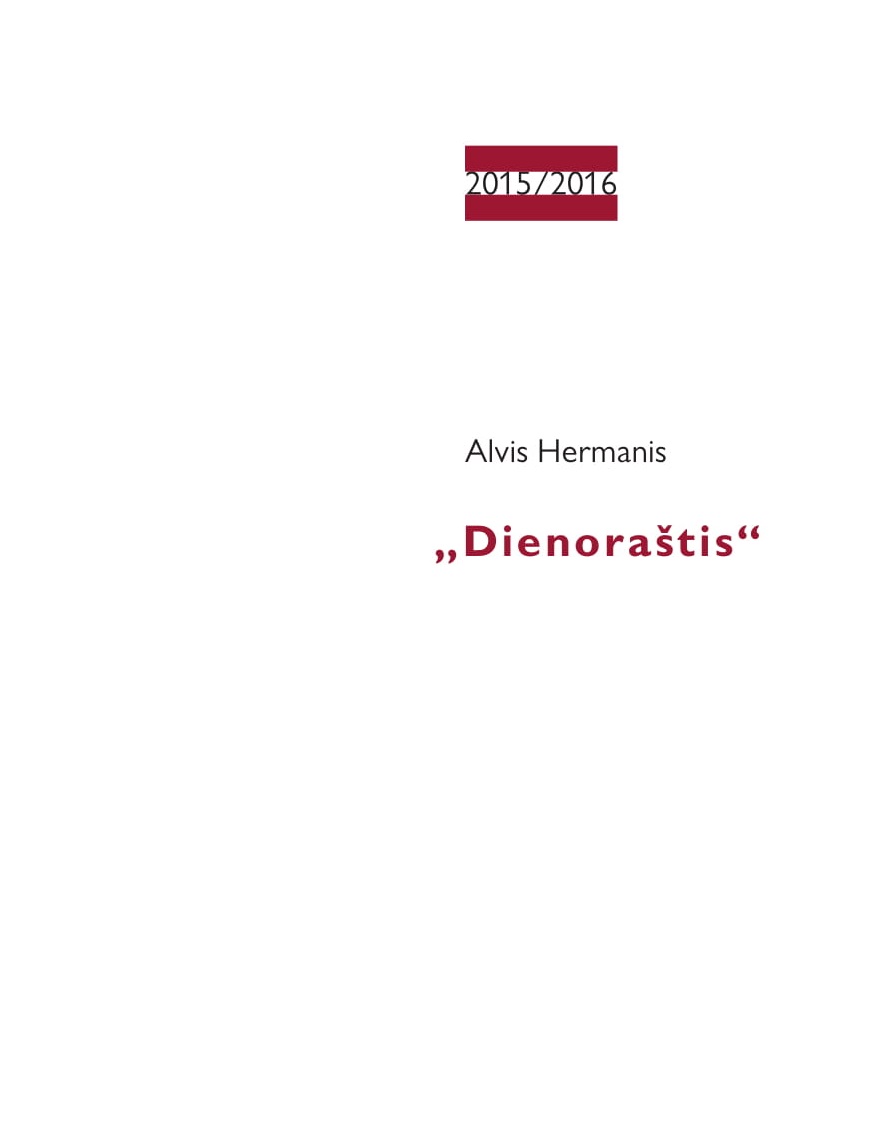 2015/2016 Dienoraštis