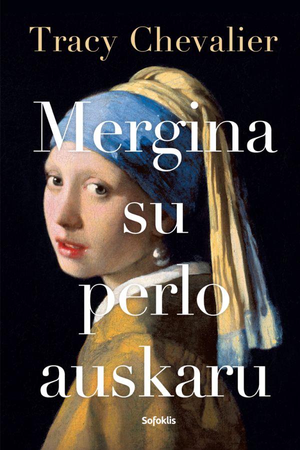 Mergina su perlo auskaru
