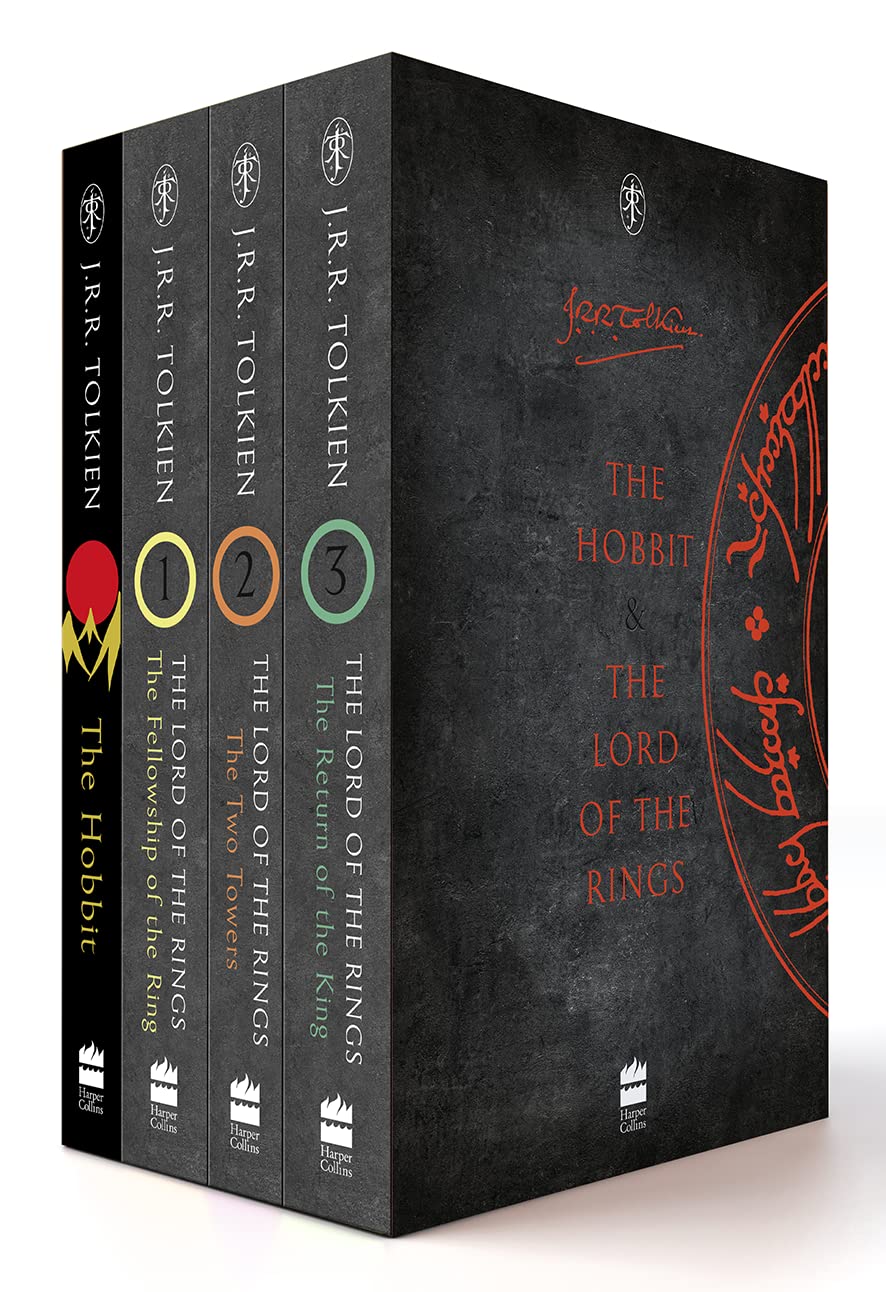 Tolkien 4 book boxed set (The Hobbit, The Fellowship of the Ring, The Two Towers, The Return of the King)