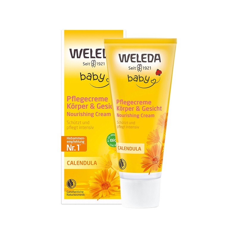 WELEDA Baby Calendula medetkų kūno ir veido kremas 75 ml