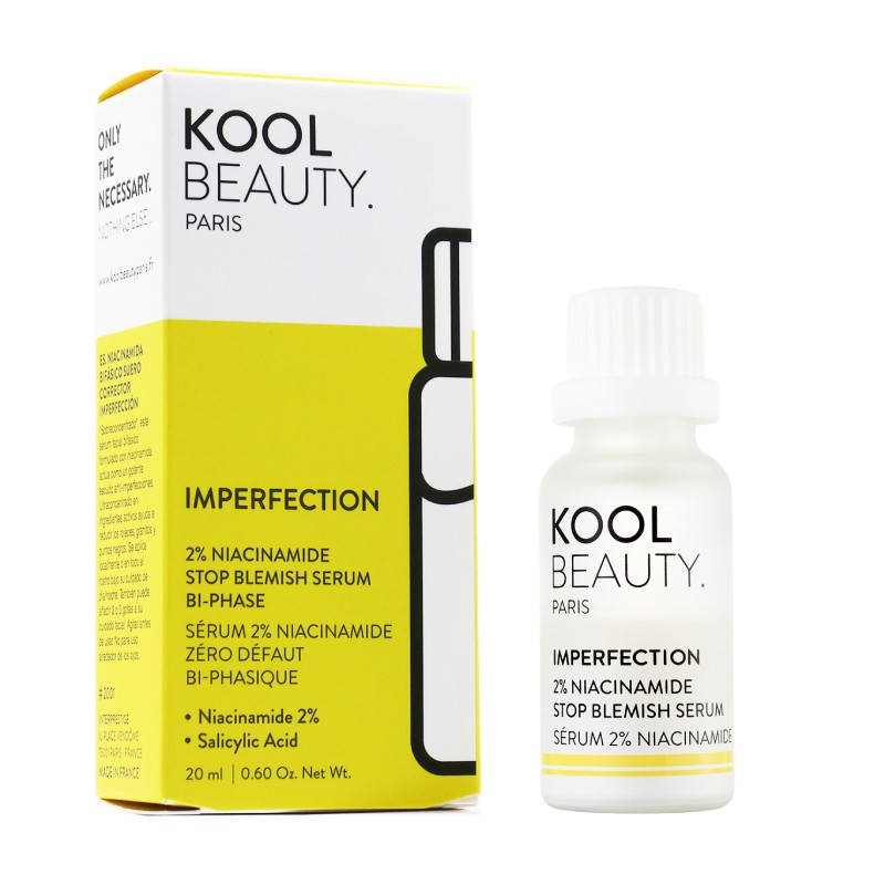 KOOL BEAUTY 2% Niacinamide Stop Blemish Bi-Phase serumas 20 ml