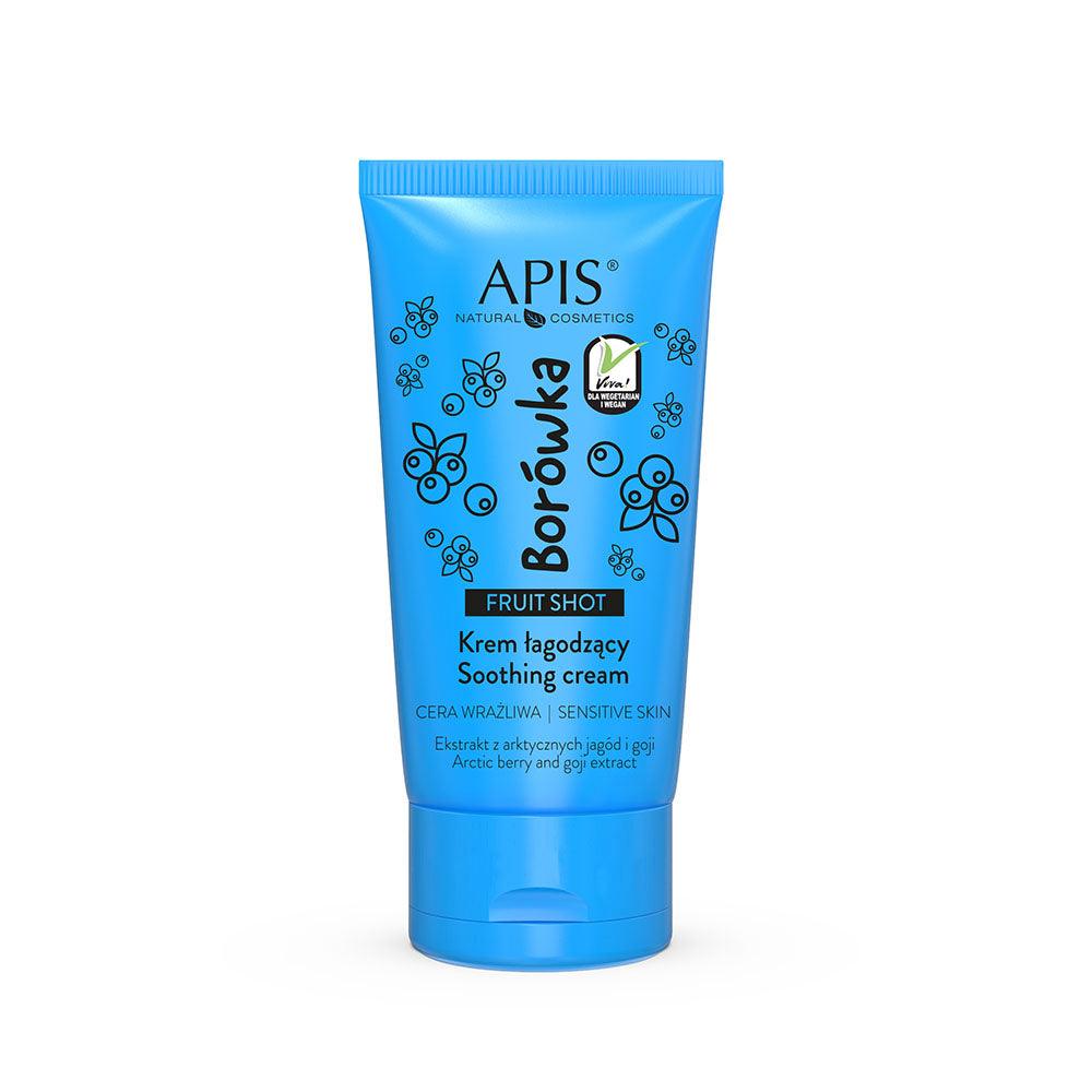 APIS Fruit Shot, raminantis mėlynių veido kremas 50 ml