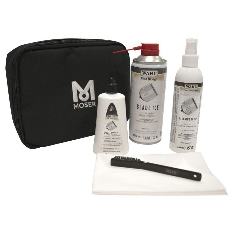 Kirpimo mašinėlių galvučių priežiūros rinkinys Moser - Wahl Professional Blade Care Set WAHP1000-7410