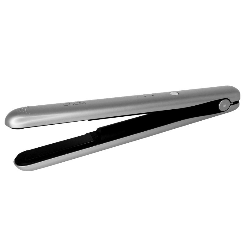 Įkraunamas plaukų tiesintuvas Osom Cordless Hair Straightener Grey OSOMHS2003GREY, pilkos spalvos, belaidis