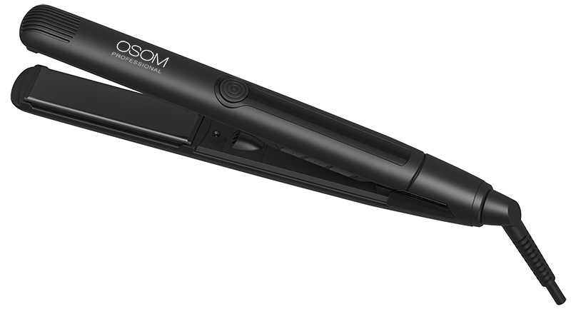 Plaukų tiesintuvas Osom Professional Black Hair Straightener OSOM807BLHS, juodos spalvos, 25 mm, 48 W, 130 - 230°C