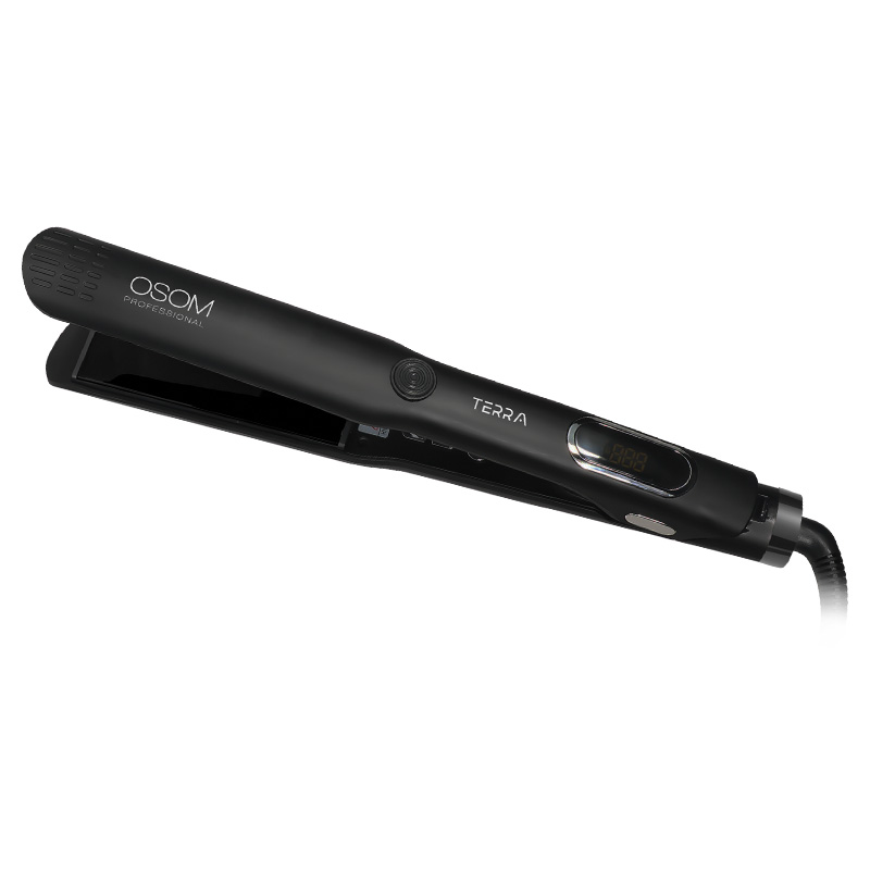 Plaukų tiesintuvas OSOM Professional TERRA Hair Straightener OSOMP006BL, juodos spalvos