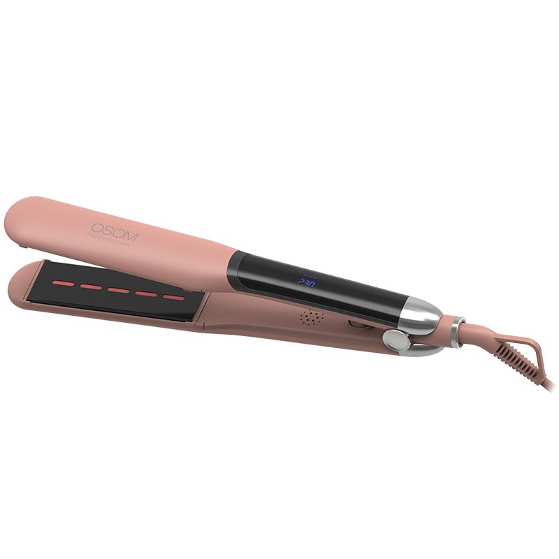 Plaukų tiesintuvas OSOM Professional Infrared Hair Straightener Rose Gold OSOM815RG, su infraraudonaisiais spinduliais