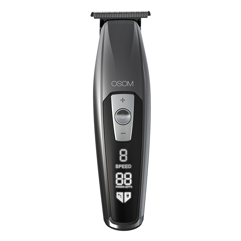 Plaukų kirpimo-kantavimo mašinėlė-trimeris OSOM Cordless Hair Trimmer OSOM3GM, tamsaus metalo spalvos