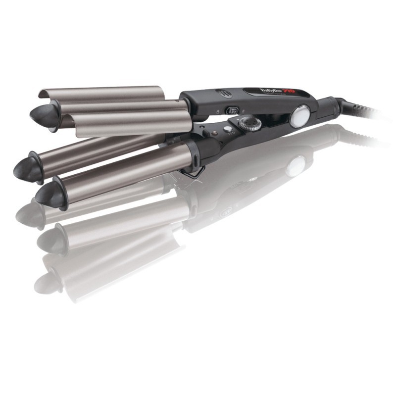 Trigubos plaukų formavimo žnyplės BaByliss PRO Triple Waver BAB2269TTE su titano turmalino keramikos technologija