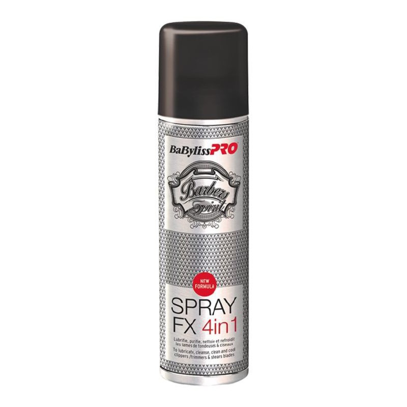 Kirpimo mašinėlių peiliukų dezinfekavimo priemonė BaByliss PRO FX Spray 4 in 1 FX040290E, 150 ml