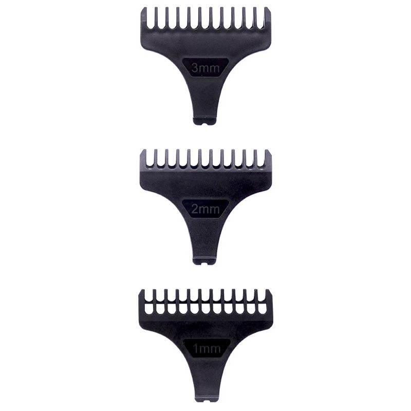Papildomų šukų rinkinys plaukų kantavimo mašinėlei - trimeriui OSOM Professional Hair Trimmer Blade OSOMHC700COMBS, 3 vnt. 1 mm, 2 mm, 3 mm