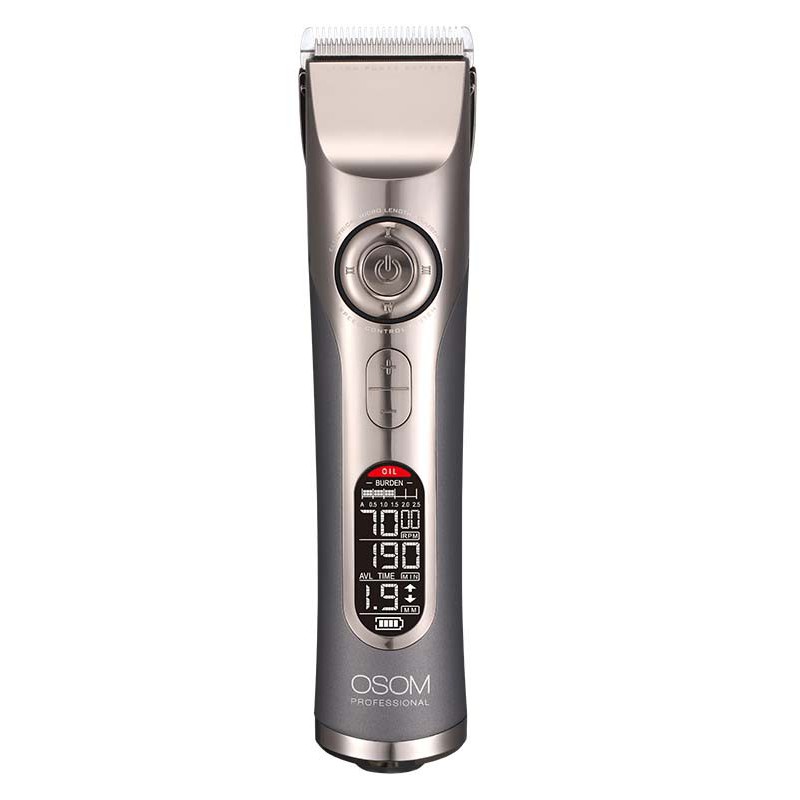 Profesionali plaukų kirpimo mašinėlė OSOM Professional Hair Clipper OSOMHC980, reguliuojamas kirpimo ilgis 1 - 1,9 mm, su 8 šukutėmis